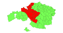Imagen satelital del área