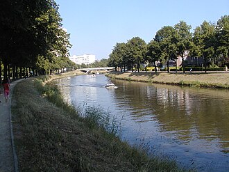 Vista del entorno natural del río Lys