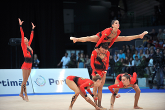 El conjunto español en la prueba de la Copa del Mundo de Portimão (2011)
