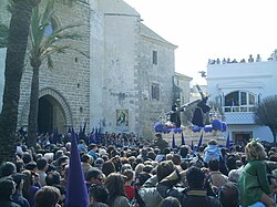 Recogida del Nazareno en la iglesia de la O