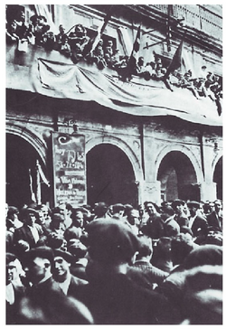 Concentración favorable al estatuto en Estella en 1932