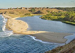 Estuario de Veleka en Sinemorets, Bulgaria