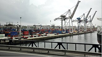 Vista del Puerto de Leixões