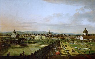 Vista de Viena en el siglo XVIII