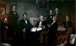 Lincoln con su gabinete