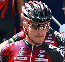 Retrato del ciclista Roy Sentjens