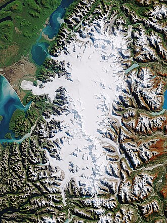 Fotografía general del Campo de Hielo Norte