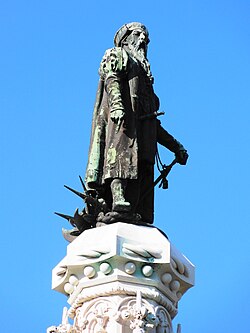 Estatua de Afonso de Albuquerque en Lisboa