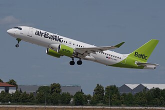 Airbus A220-300 de airBaltic