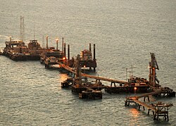 Plataforma petrolífera en Irak