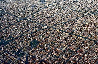 Vista aérea de la Avenida Diagonal