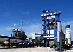 Planta de producción de asfalto