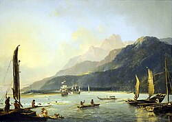 Buques británicos en la bahía de Matavay
