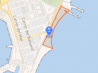 Mapa de ubicación de la playa
