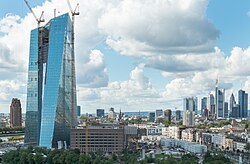 Nueva sede del BCE en construcción