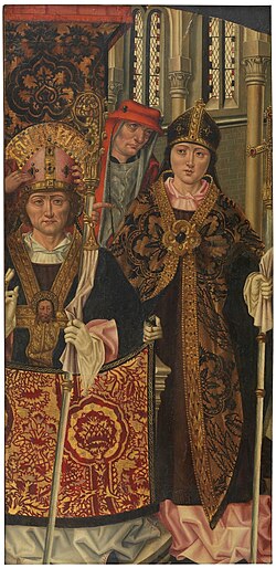 San Agustín de pontifical, pintura conservada en el Museo del Prado