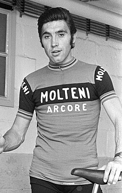 Eddy Merckx, ganador del Campeonato Mundial de Ciclismo en ruta de 1964.