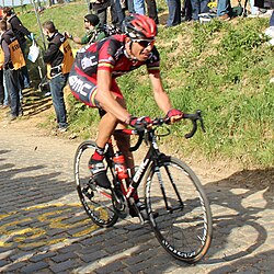 Tom Boonen, Filippo Pozzato y Alessandro Ballan