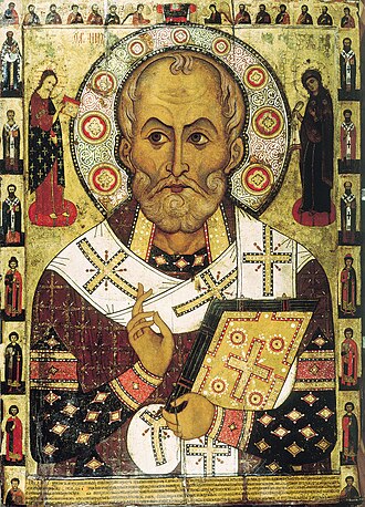 Icono tradicional de San Nicolás de Bari
