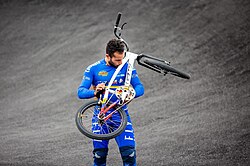 Bicicleta de BMX utilizada en competición
