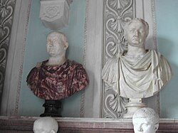 Bustos de Vespasiano y Tito