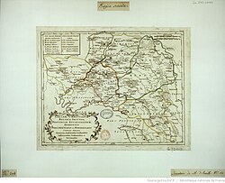 Mapa histórico de la región de Belgica secunda