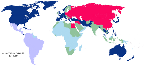 Esferas de influencia internacionales durante la Guerra Fría