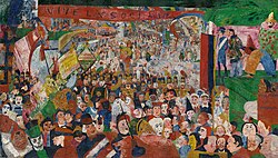 La entrada de Cristo a Bruselas (1889)