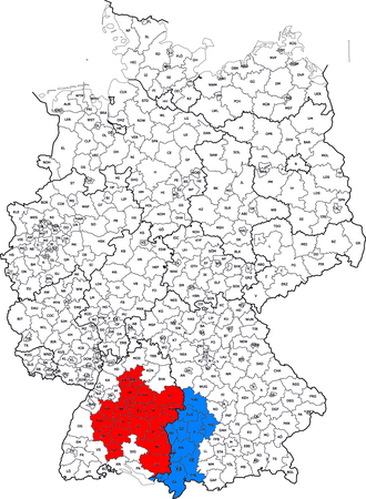 Límites actuales de Suabia