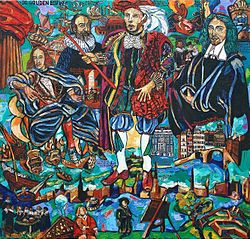 Pintura histórica de la familia De Graeff