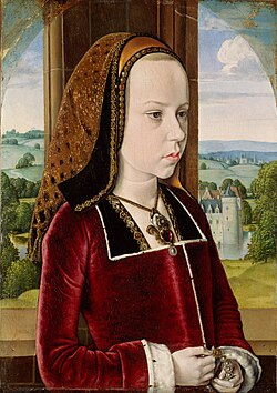 Margarita de Austria en su juventud alrededor de 1490
