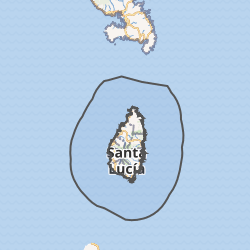 Mapa general de la región de Santa Lucía