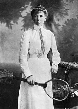 La tenista británica Charlotte Cooper