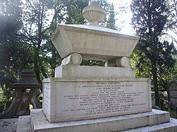 Tumba de Fielding en Lisboa