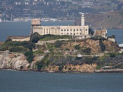Prisión de Alcatraz, una prisión antigua de la Agencia Federal de Prisiones.