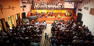 Servicio en la Primera Iglesia Evangélica Bautista de Madrid