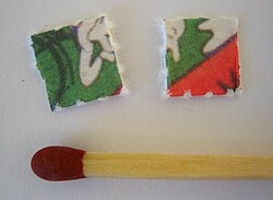 Comparación visual del tamaño de una dosis de LSD