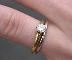 Anillo de compromiso con solitario