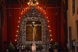 Retablo barroco de plata del Real Santuario del Santísimo Cristo de La Laguna