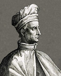 Retrato histórico de Américo Vespucio, explorador florentino.
