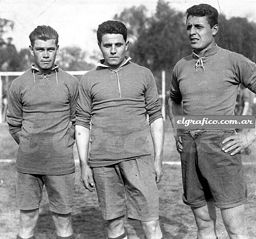Juan Haedo junto a Bernabé Ferreyra y Alberto Cuello en Tigre