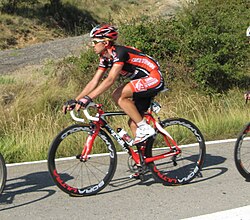David Arroyo compitiendo en la Vuelta a España
