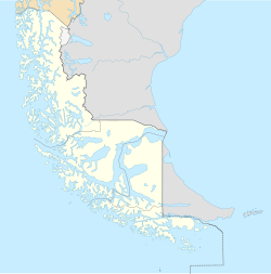 Mapa de ubicación de Puerto Natales en la Región de Magallanes y de la Antártica Chilena