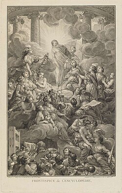 Frontispicio de 1772 de la Encyclopédie