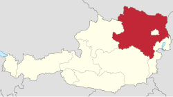 Distribución geográfica de Alta y Baja Austria