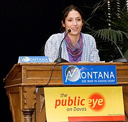 Melanie Winiger en los premios Public Eye de 2008
