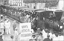 Peruanos protestando la Toma de Leticia