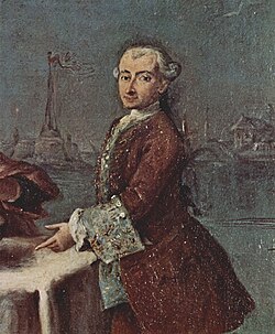 Supuesto autorretrato de Pietro Longhi, ca. 1759