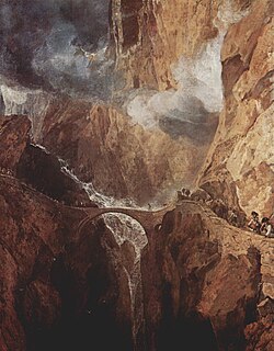 El paso visto por Turner hacia 1802
