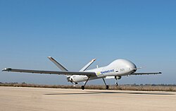 Dron de combate de tipo Hermes 900